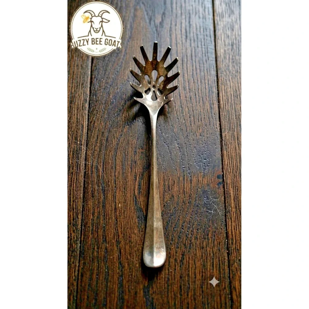 Silverplate Spaghetti Server, Vintage Pasta Fork